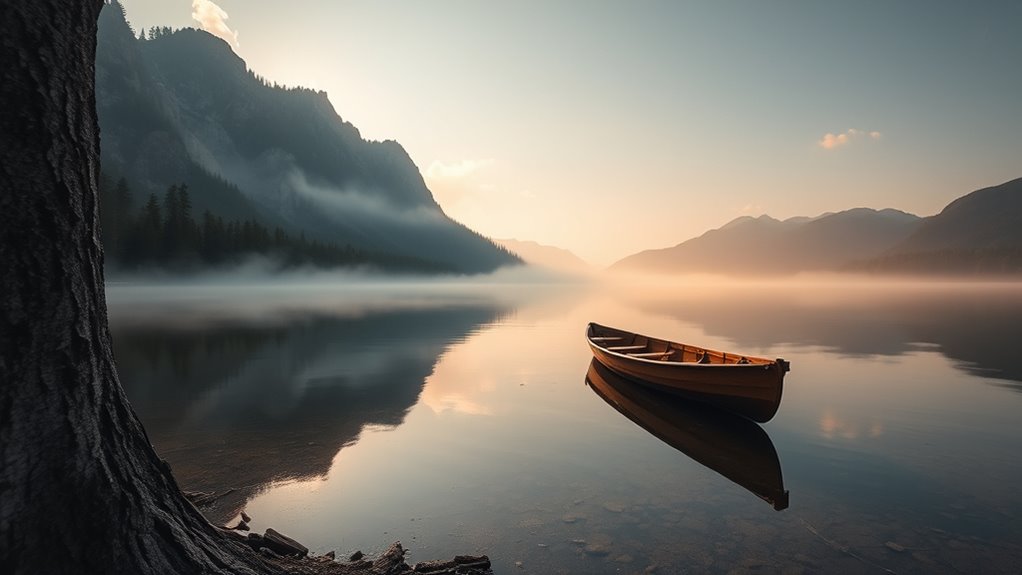 peaceful reflective slow travel