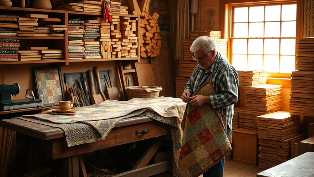 revival of quilting and woodworking