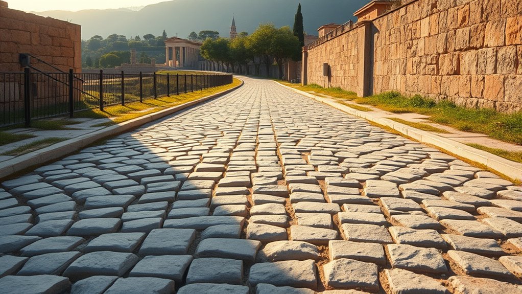 roman roads precise planning