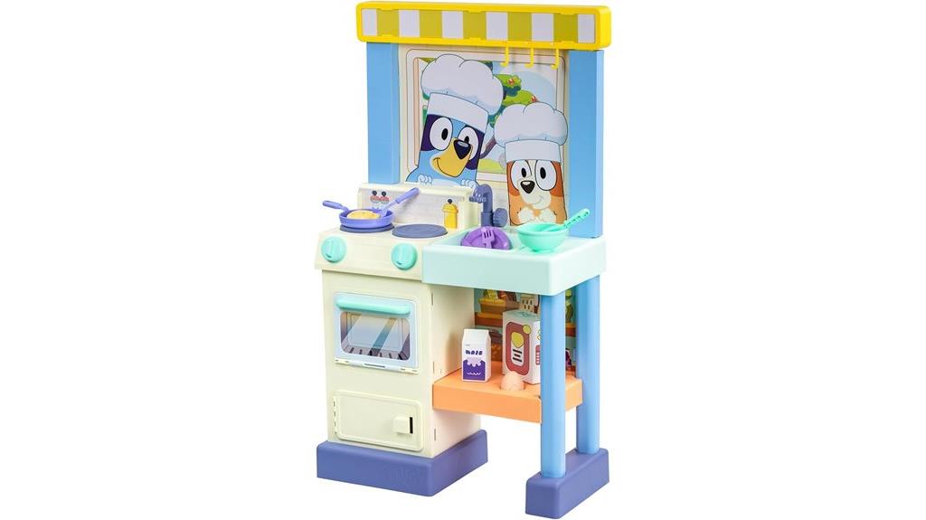 child s blue kitchen playset