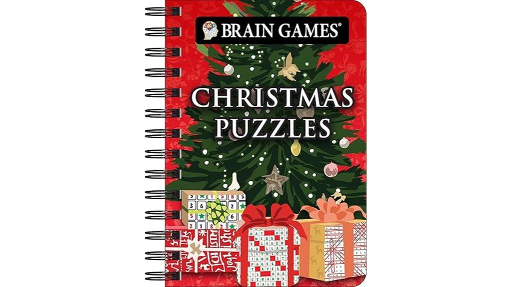 christmas themed puzzle book