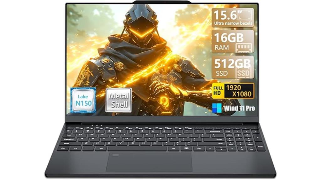 gaming laptop with n150