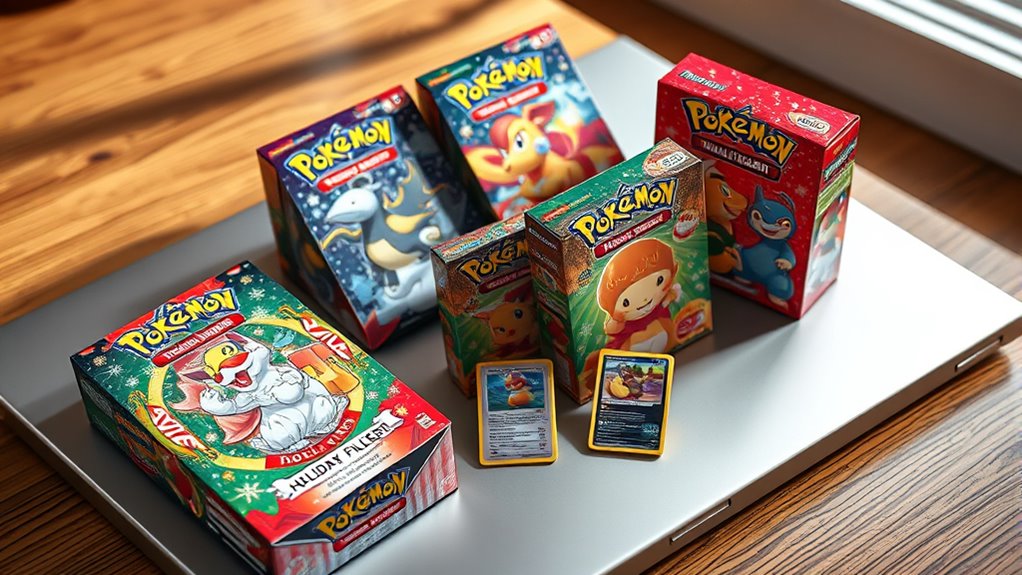 holiday calendar card selection