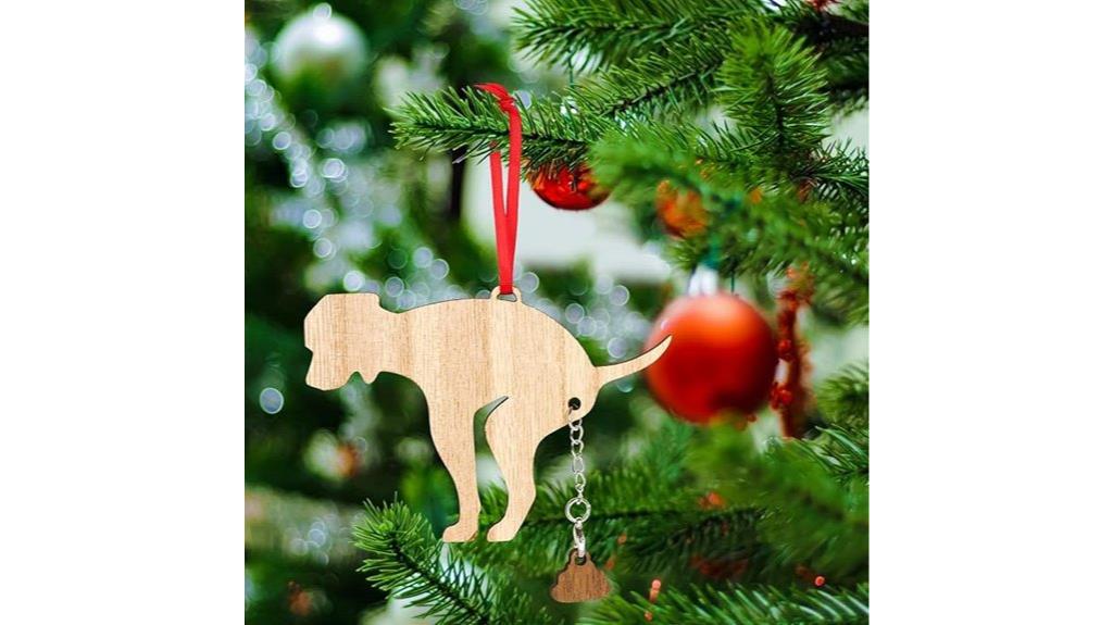 humorous dog poop ornament