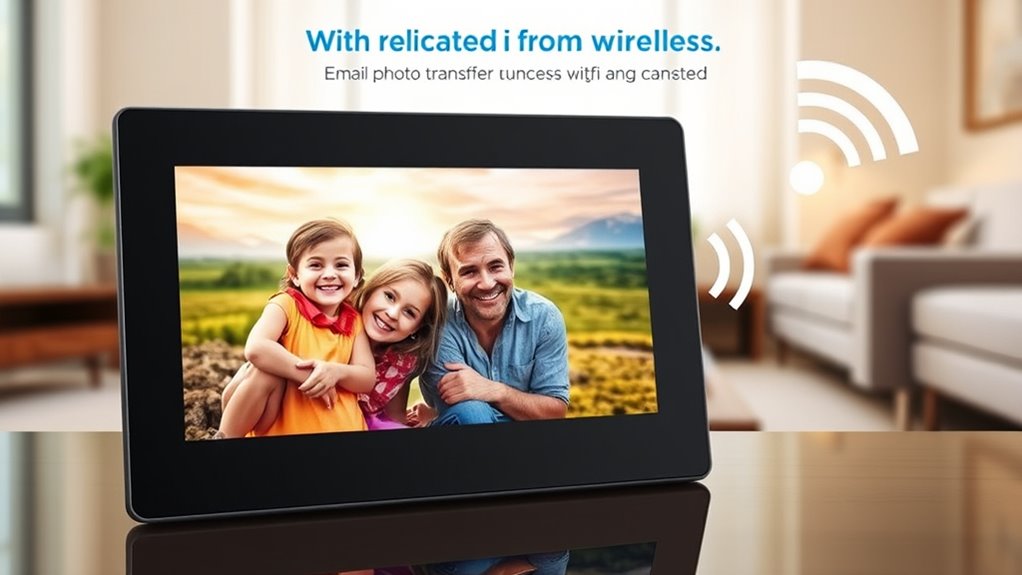 top email sending digital frames