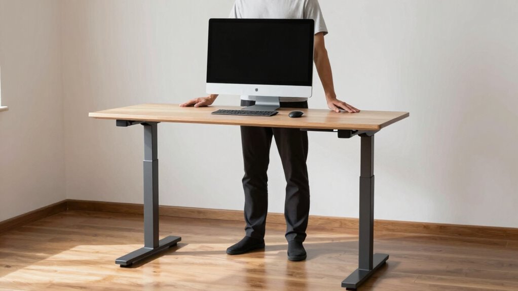 adjust desk height for comfort