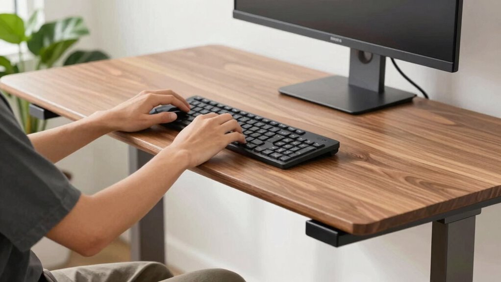 foot support and desk setup