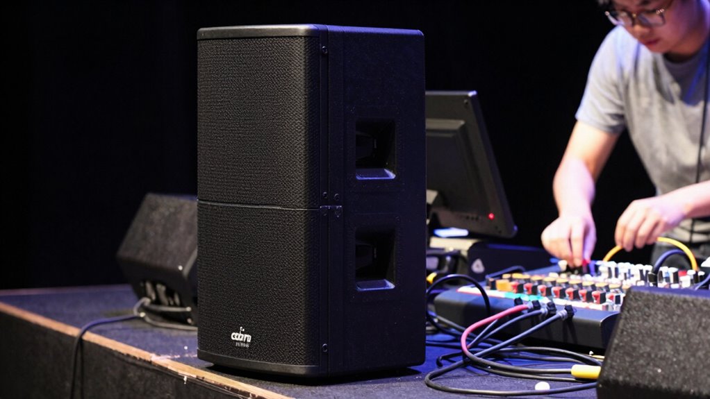 proper speaker and cable setup
