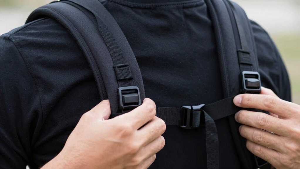 proper strap and load adjustment