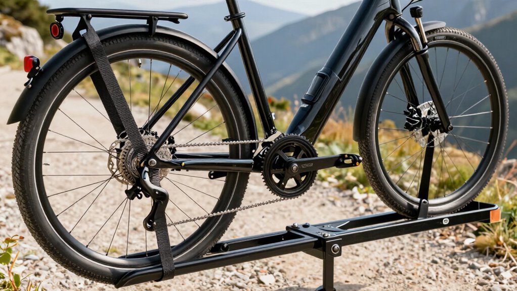 secure balanced bike fastening