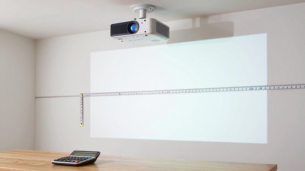 simple projector distance calculator