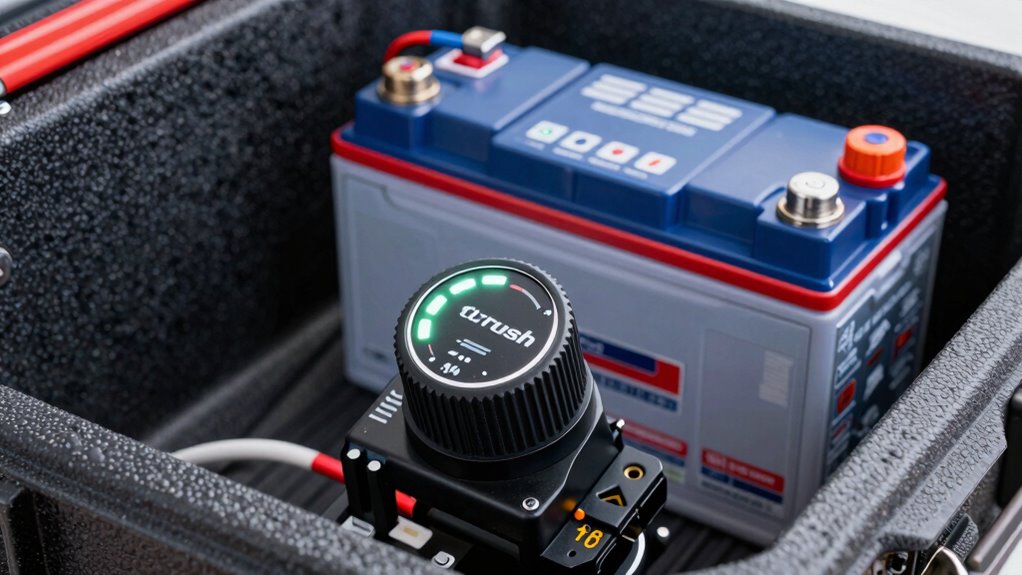 troubleshoot motor battery connections