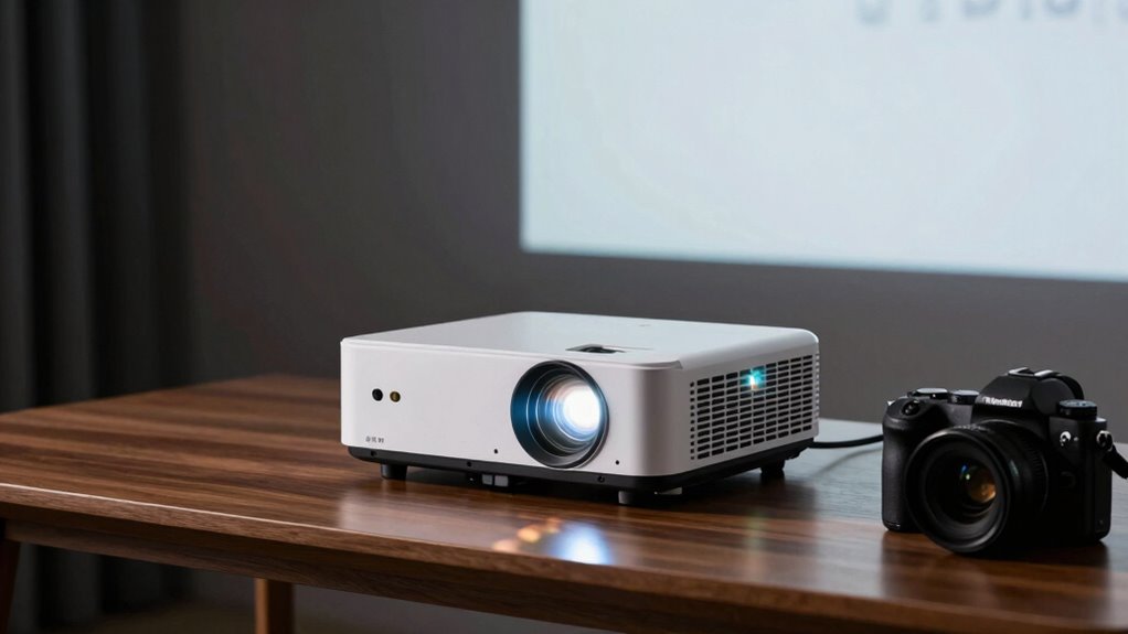 verify projector brightness performance