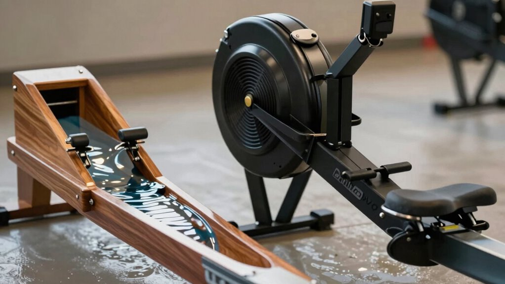 water vs magnetic rowers comparison