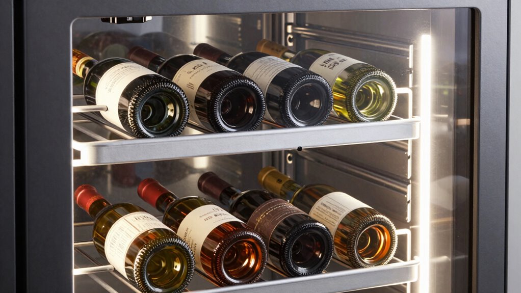 wine storage temperature zones