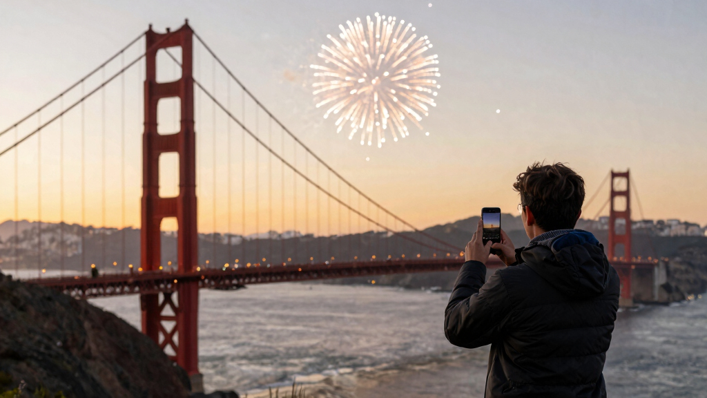 Golden Gate Bridge Fireworks