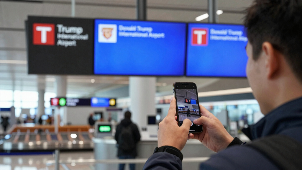 Travellers react as Florida airport renamed after Trump